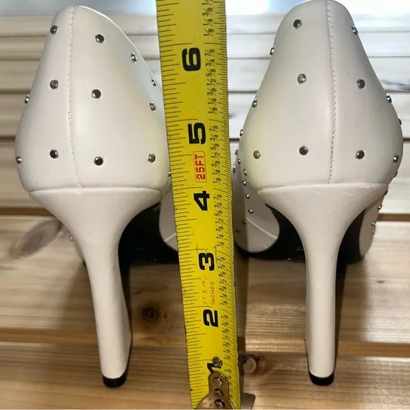 NEW Nine West Trial Women's Rhinestone Dress Pumps White size 7 - Picture 10 of 14